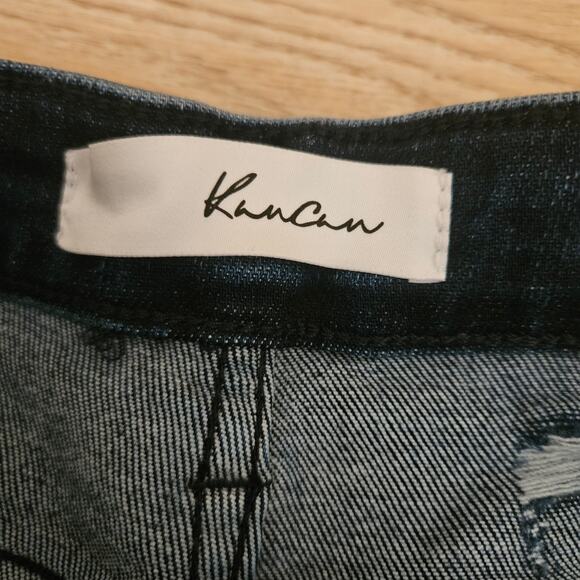 NEW KanCan Skinny Stretch Jeans Dark Blue Wash Distressed High Rise Size 11/29 - Picture 7 of 10